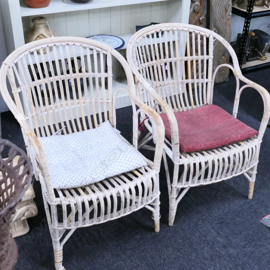 2 CANE CHAIRS Image 1++