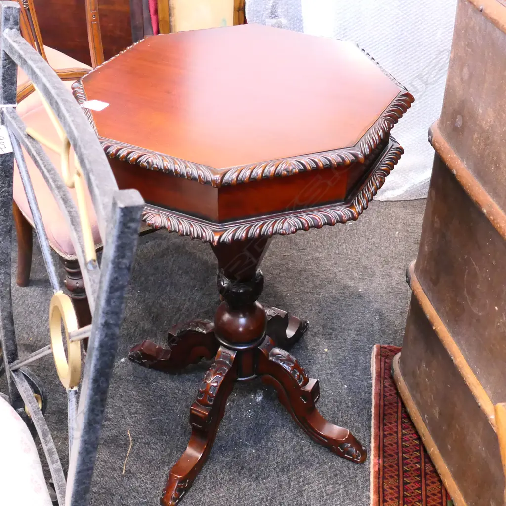 VICTORIAN STYLE SEWING TABLE Image 1++