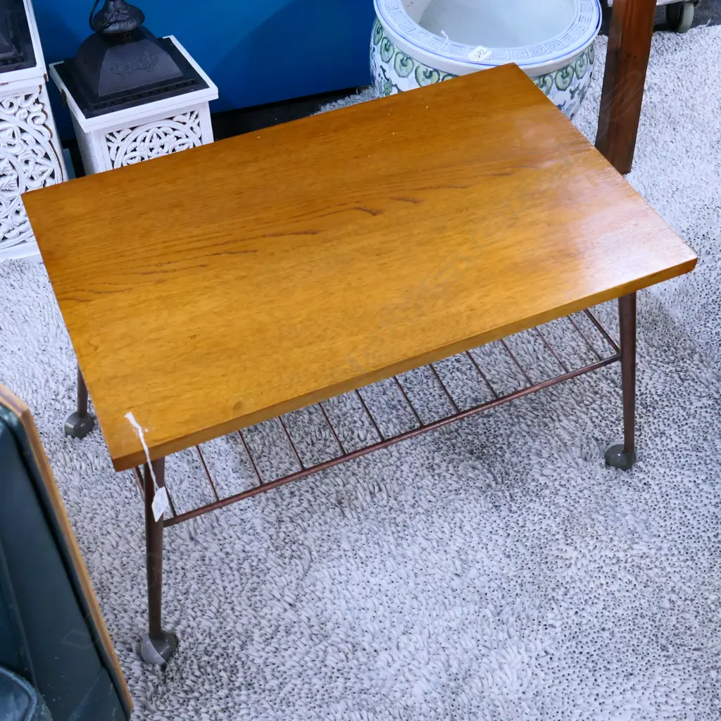 RETRO OAK TOPPED COFFEE TABLE L 640 MM Image 1++
