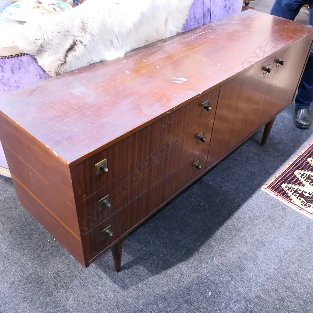 MID CENTURY DESIGN SIDEBOARD  MARKS TO TOP L 1670 MM Image 1++