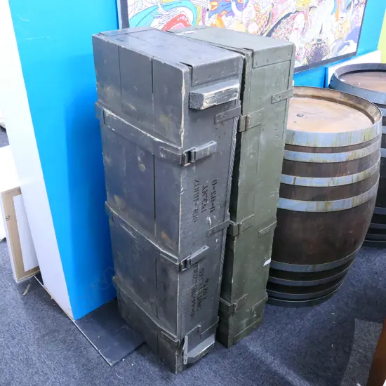 2 AMMUNITION BOXES 