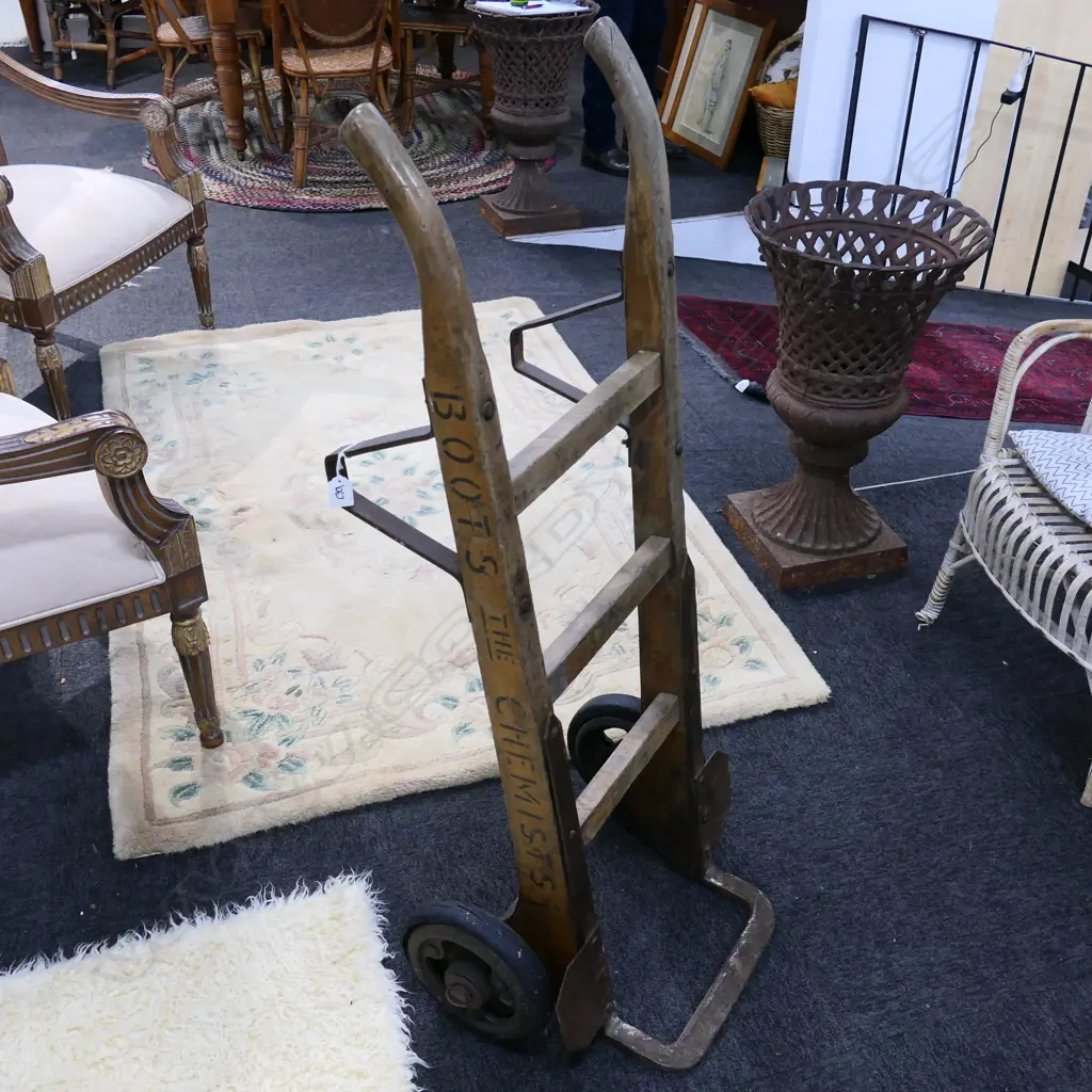 VINTAGE 'BOOTS THE CHEMIST' SACK BARROW Image 1++