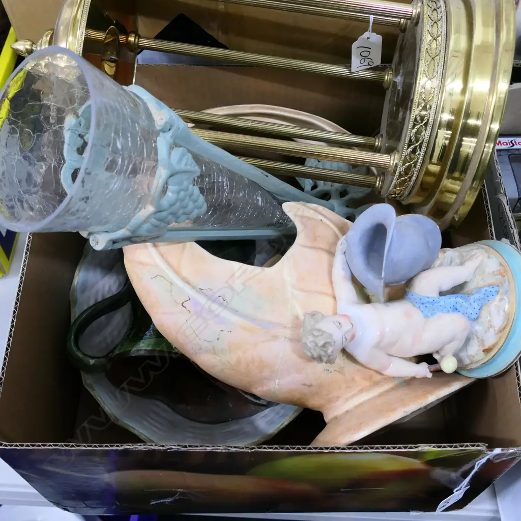 BOX LOT CHINA & GLASS  Image 1++