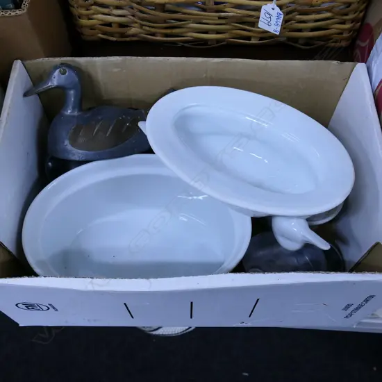 BOX DUCK TUREENS 