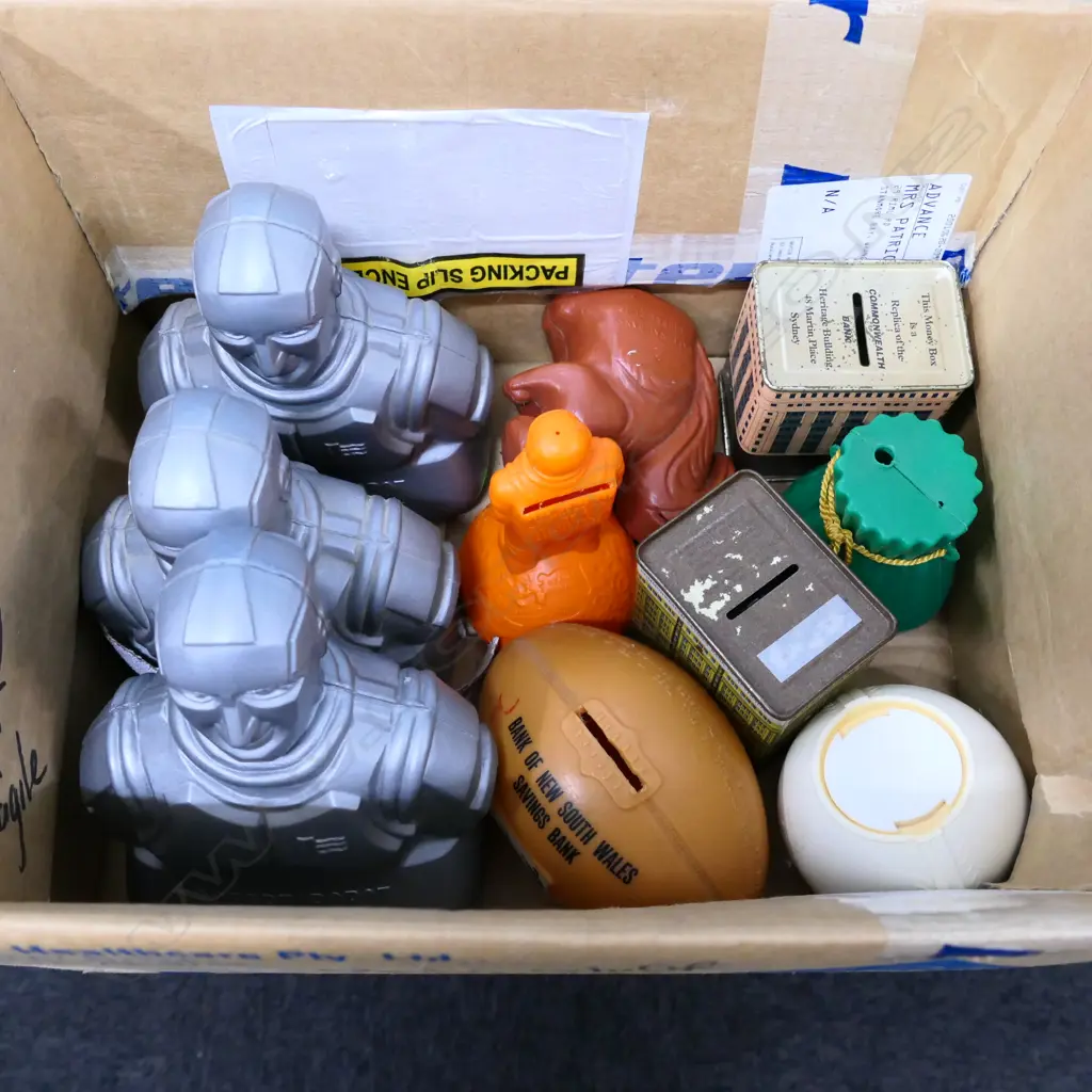 ASST. NZ AUS BANK MONEY BOXES Image 1++