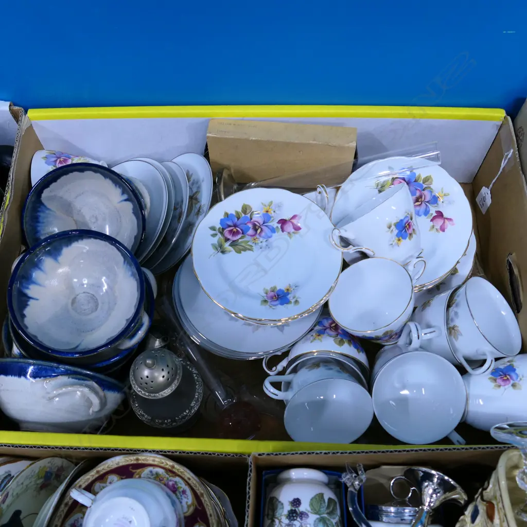 LOT ASST PLATTERS/2 TEA SETS/VASES ETC Image 1++