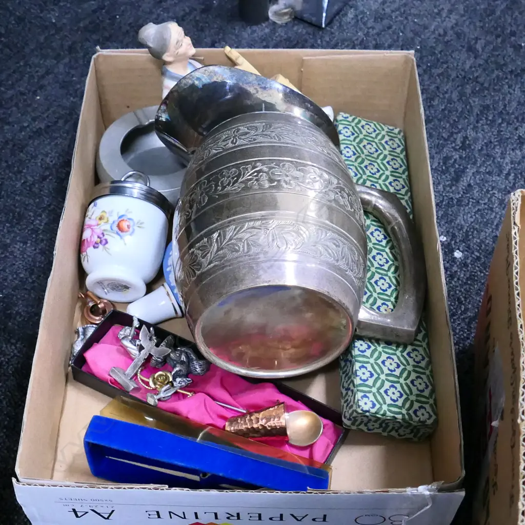 BOX LOT MISC DECORATIVE ITEMS  Image 1++