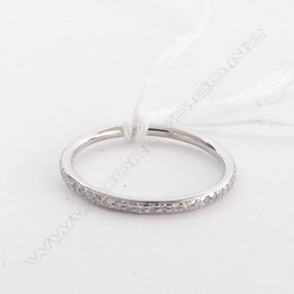 PLATINUM AND DIAMOND ETERNITY BAND Image 1++