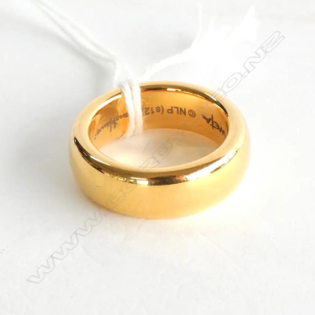 (009) WETA JENS HANSEN GOLD PLATED RING BOXED Image 1++