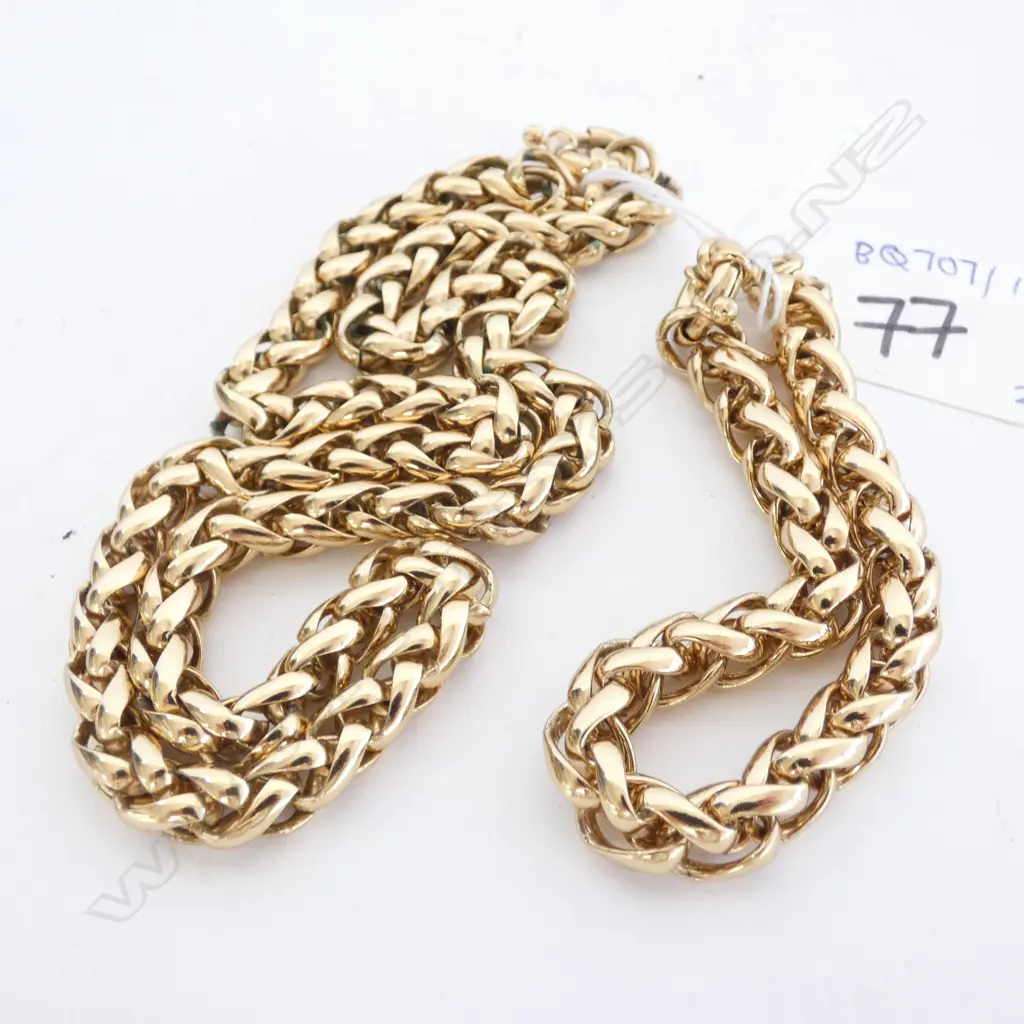 GOLD PLATE CHAIN AND BRACELET Image 1++