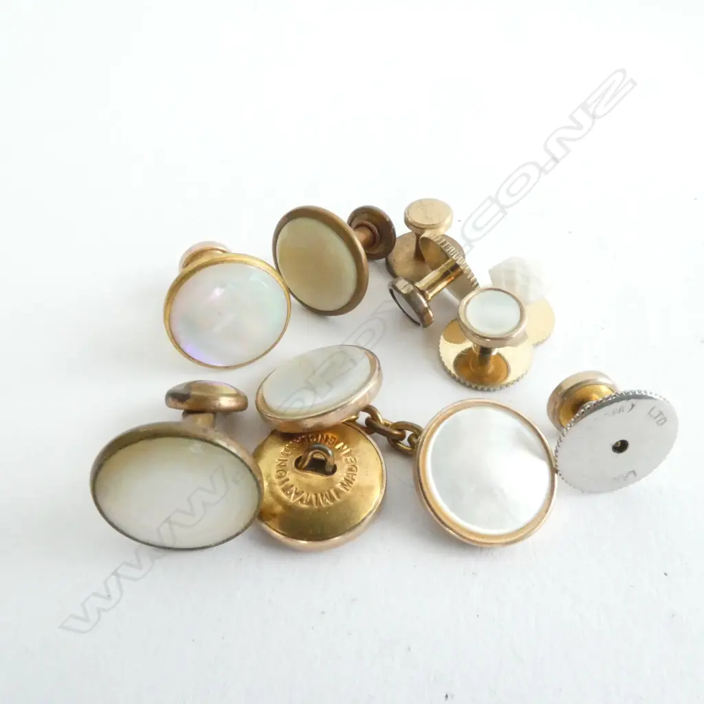 ASSORTMENT OF CUFFLINKS ...NOT ALL PAIRS -10PCS Image 1++