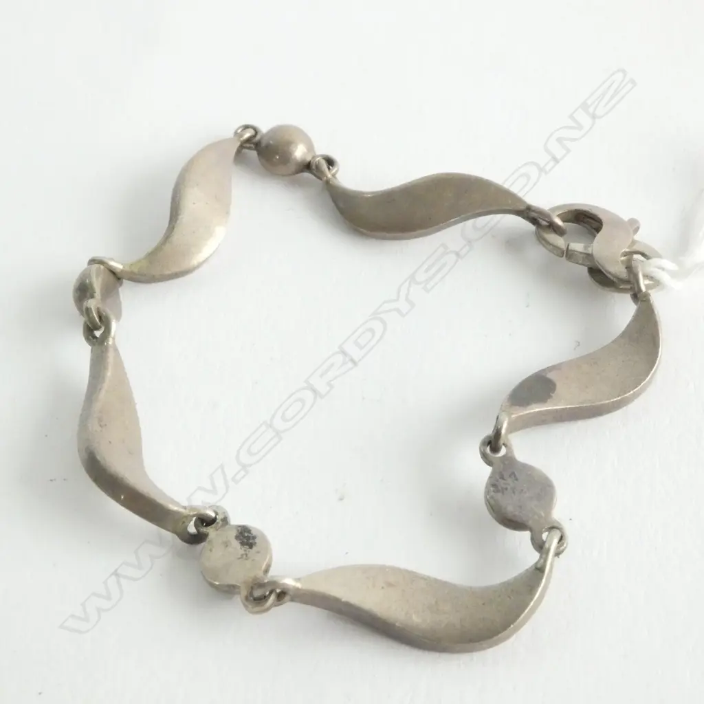 BRACELET, BANGLE, STERLING SILVER RETRO Image 1++
