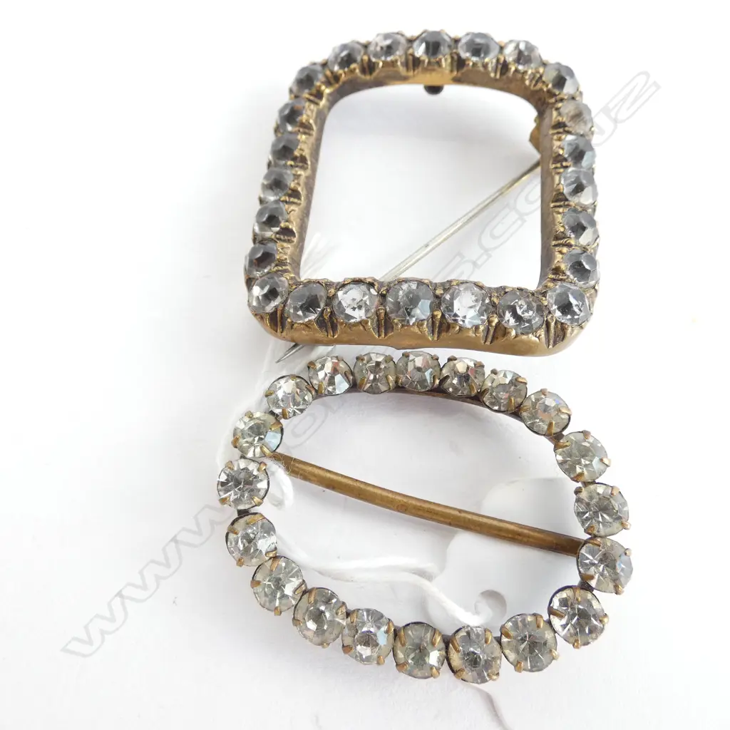 2 GEORGIAN SHOE BUCKLES Image 1++