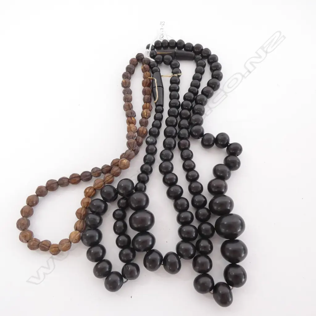 3 STRINGS WOODEN BEADS                                                                                                   Image 1++