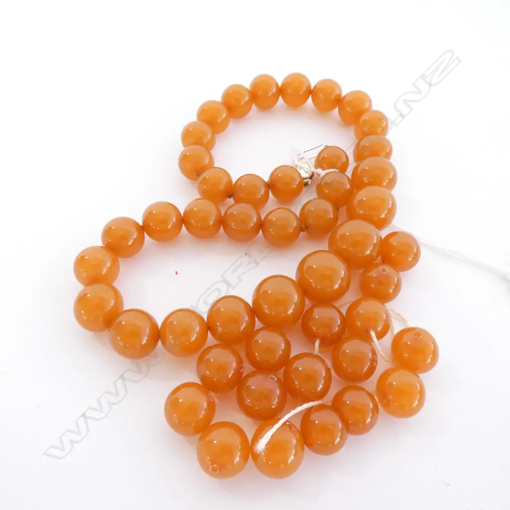 AMBER NECKLACE + SPARE BEADS  Image 1++