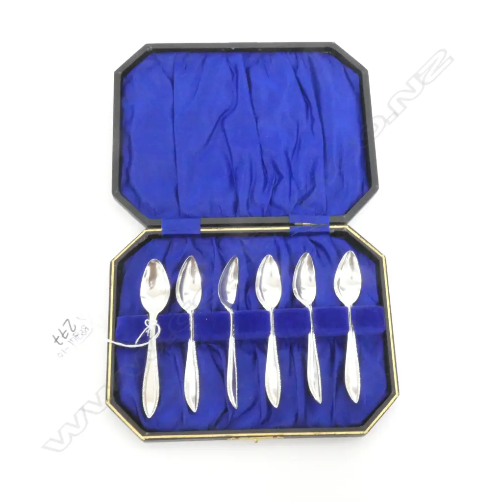 CASE SILVER EGG SPOONS BIRMINGHAM 1915 Image 1++