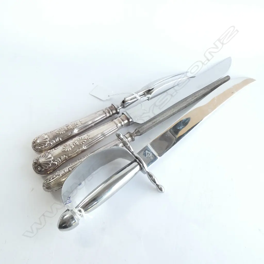 3 PCE CARVING SET + SWORD L. 370MM Image 1++