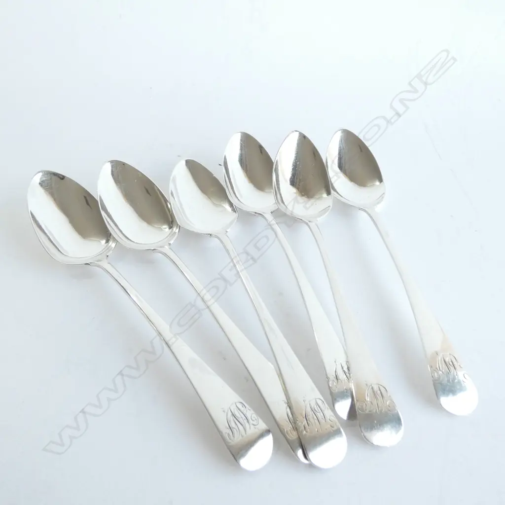 6 SILVER TEASPOONS 88gm Image 1++