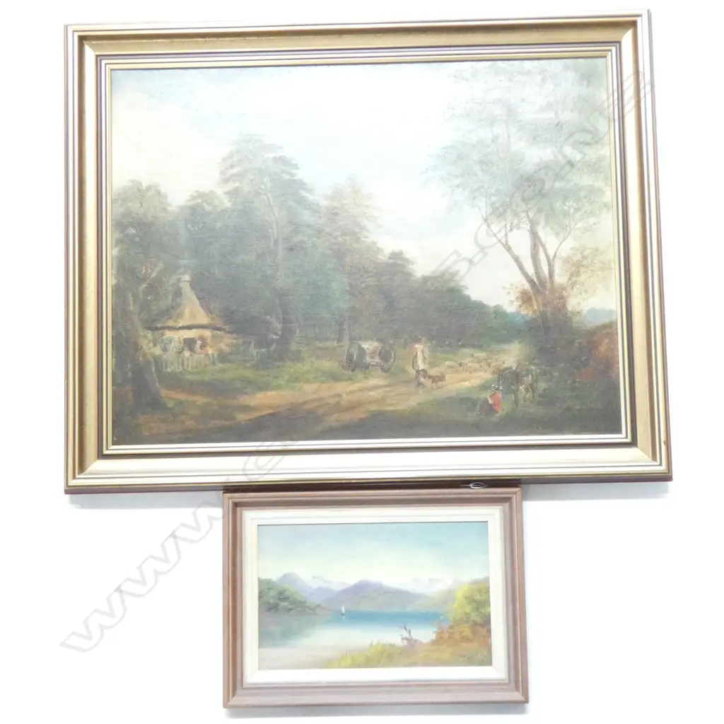 TRADITIONAL ENGLISH SCENE & COLONIAL OIL Image 1++