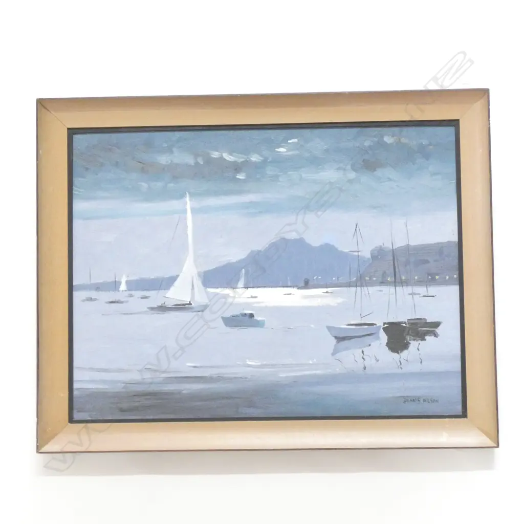 DENNIS WILSON 'FROM THE AKARANA CLUBHOUSE' OIL 445 X 595MM Image 1++