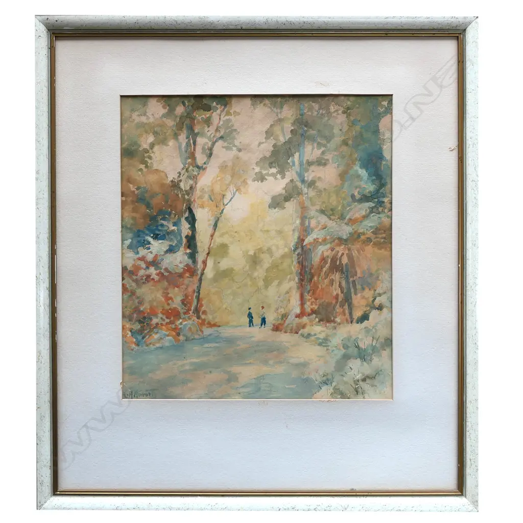 C H HOWORTH 'HONGIS TRACK' WATERCOLOUR,  UNGLAZED, 357 x 320MM Image 1++