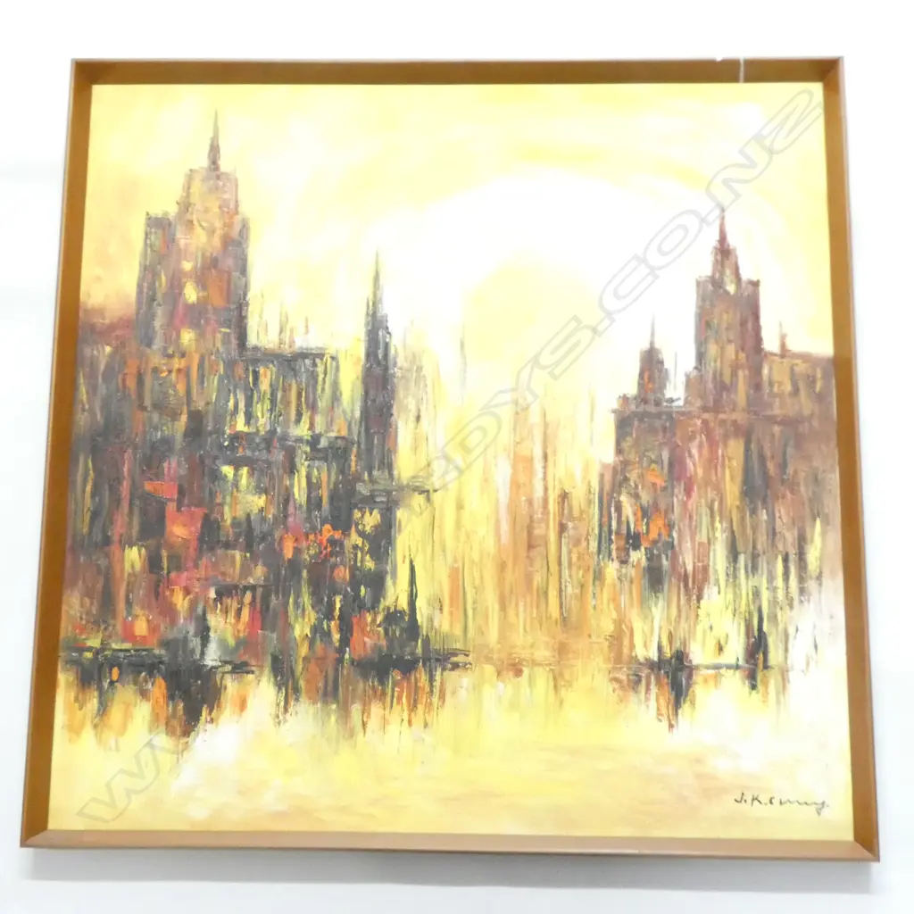 MODERNIST PERIOD EXPRESSIONIST CATHEDRAL SCENE  Image 1++