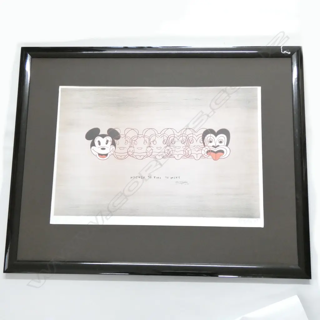 DICK FRIZZELL - 'MIKI TO TIKI' FRAMED REPRODUCTION PRINT Image 1++