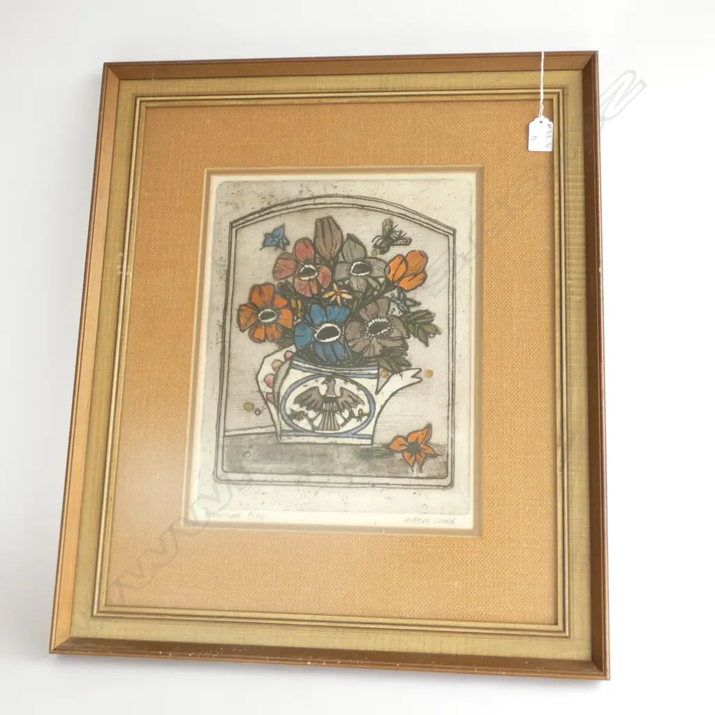 [19689] 2 ALFRED COHEN LITHOGRAPHS 'STILL LIFE' H420 W360 Image 1++