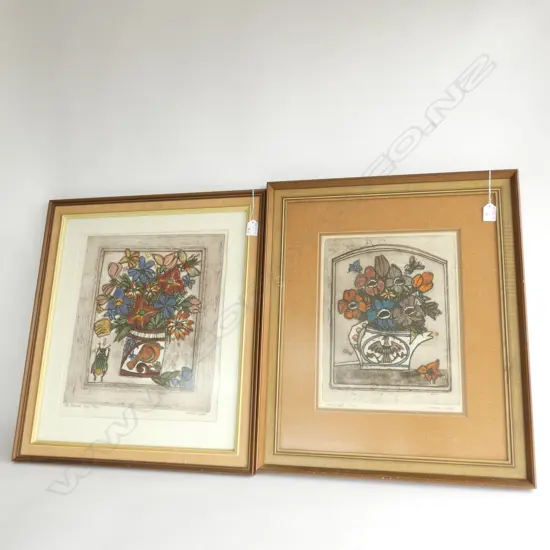 [19689] 2 ALFRED COHEN LITHOGRAPHS 'STILL LIFE' H420 W360