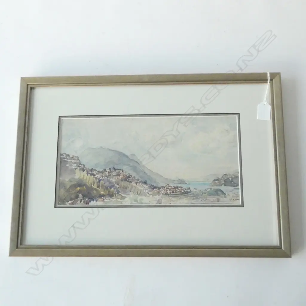 DOROTHY HURST JONES 'OTAGO HARBOUR' W/C 170 X 345MM Image 1++