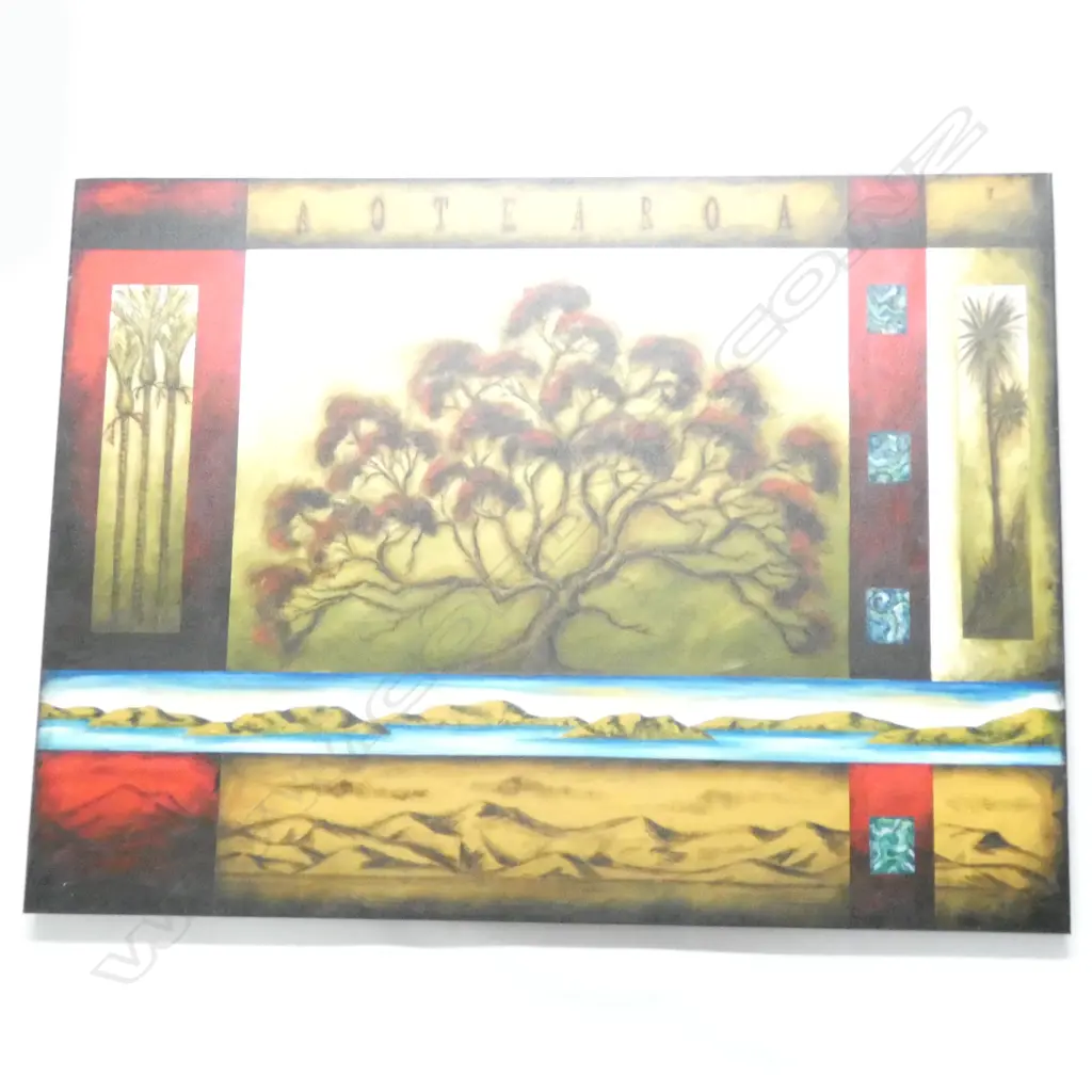 LYNDY WILSON OIL ON CANVAS BLESSED LAND 760 X 1020 MM Image 1++