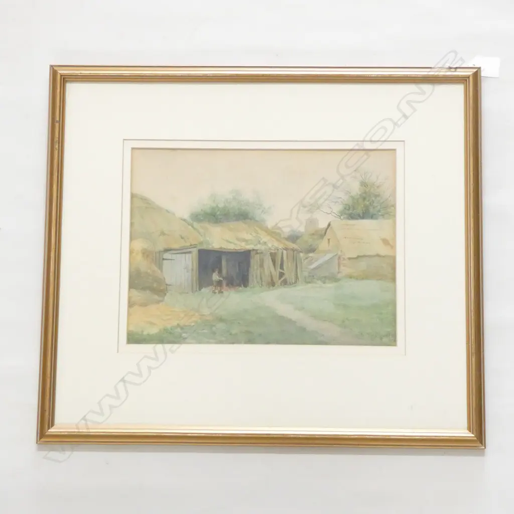 G. SPYVEEL FARMYARD W/C 1927  235 X 310MM Image 1++