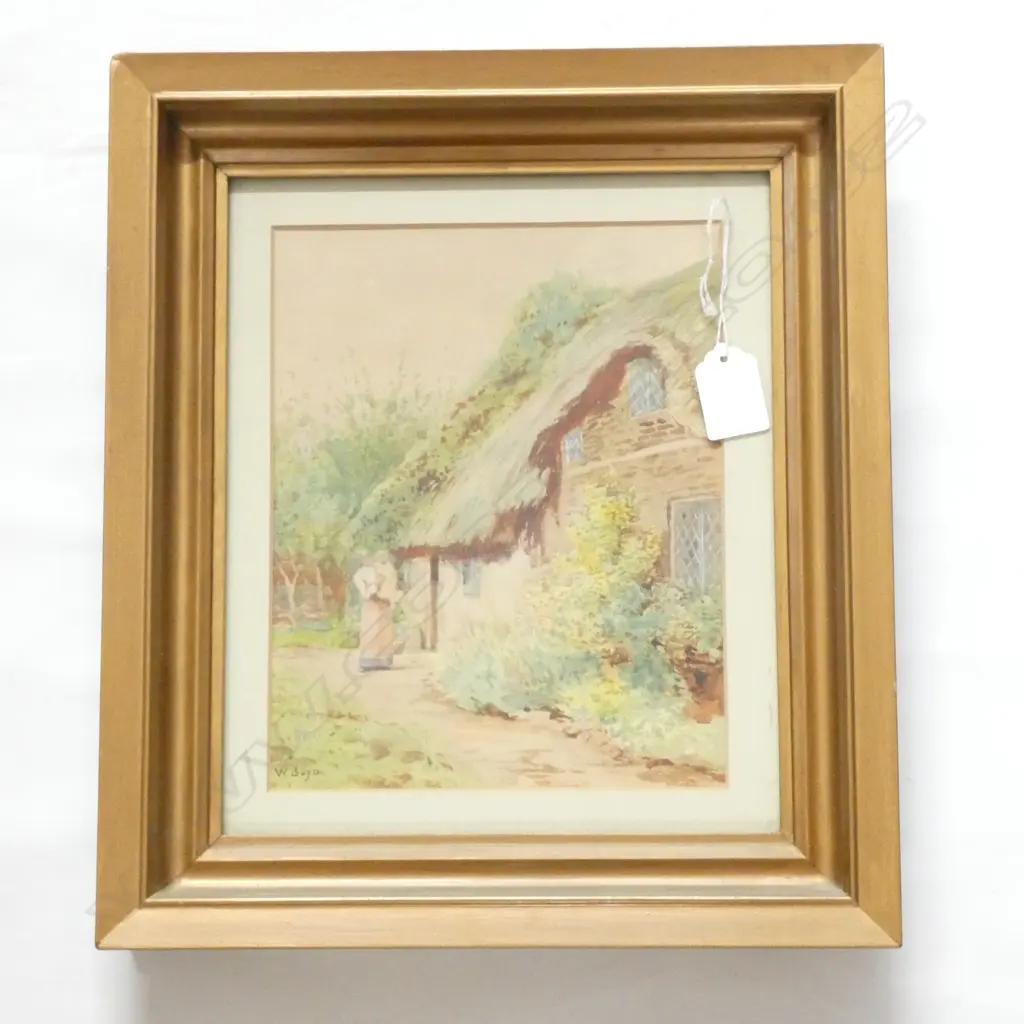 19THc W. BOYD W/C THATCHED COTTAGE Image 1++