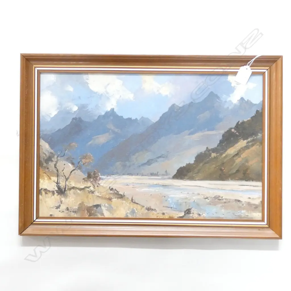 W. F. MOORE 'BOLD PEAK HUMBOLDT RANGE FROM REES VALLEY' OIL 280 X 435MM Image 1++
