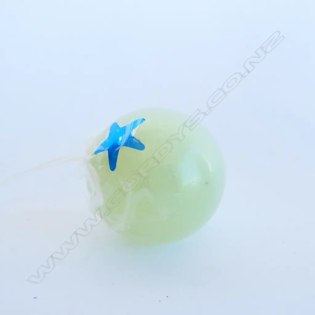 PR GREEN CRYSOPHASE BALLS (LARGEST DIA. 30MM) ONE WITH WOODEN STAND.  Image 1++