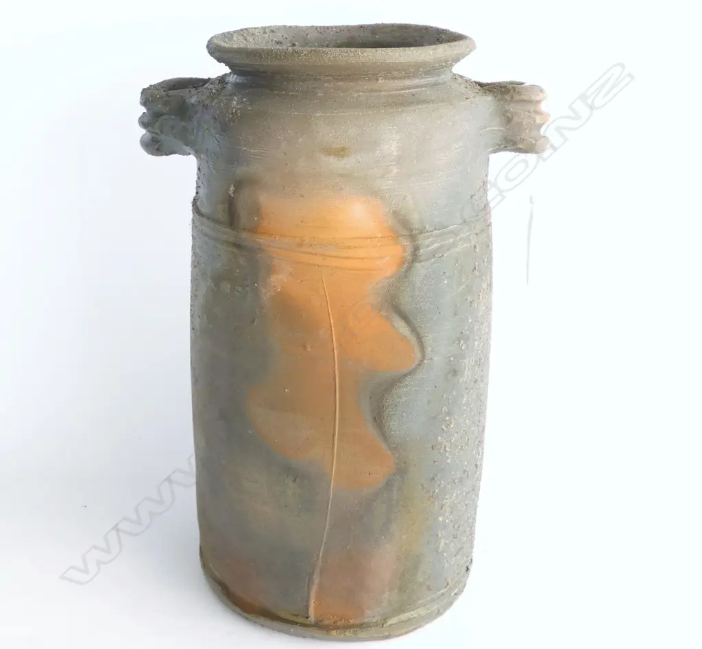 LG  ANAGAMA KILN POTTERY VASE - RUSTIC FINISH H. 250MM Image 1++