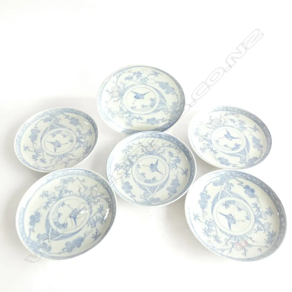 SET 6 OLD IMARI SIDE PLATES Dia.185mm Image 1++
