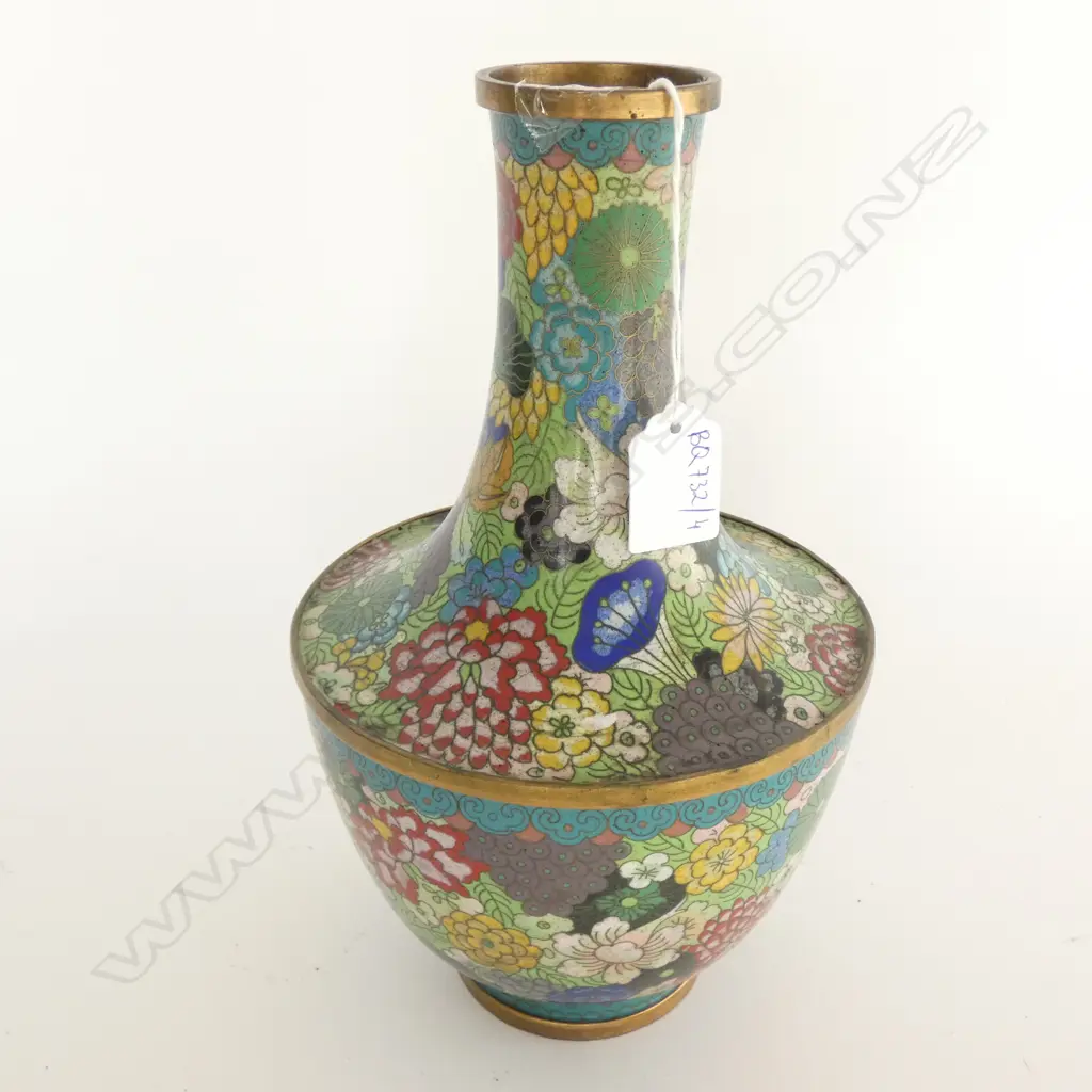 CHINESE CLOISONNE VASE H. 250MM Image 1++