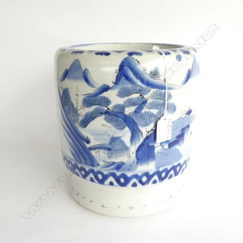 EX. LG JAPANESE SHIGARAKI KILN GLAZED POTTERY FLOOR VASE. H. 650MM Image 1++