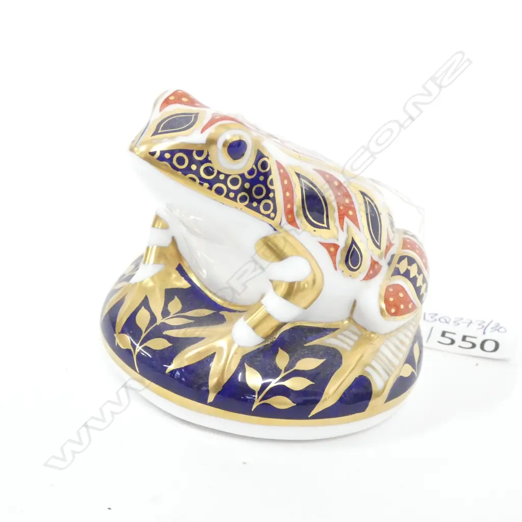 ROYAL CROWN DERBY FROG PAPERWEIGHT H 70 MM C1970/80 Image 1++