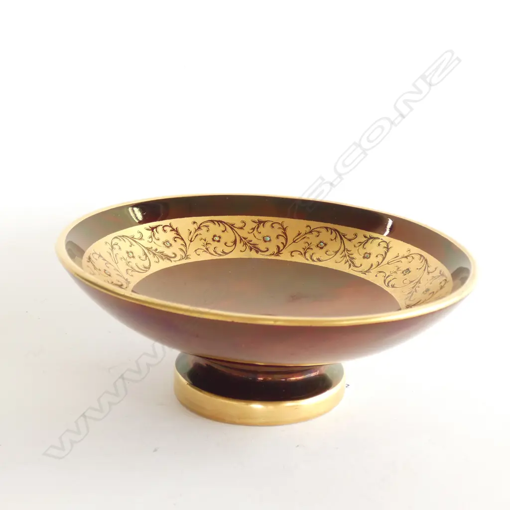 CARLTON WARE ROUGE ROYAL COMPORT DIA 130MM Image 1++