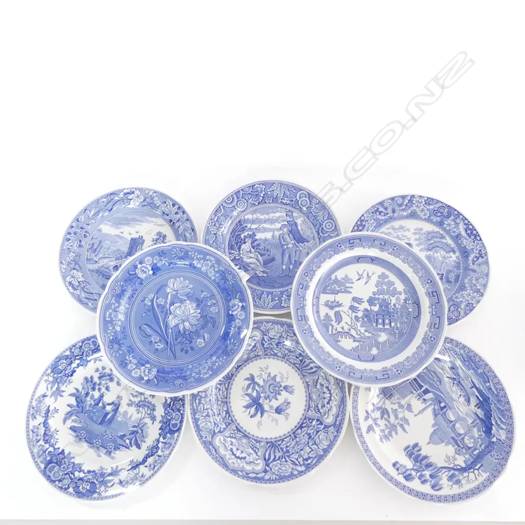 8 SPODE B/W PLATES  Image 1++