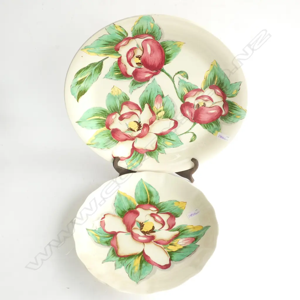 2 CLARICE CLIFF MAGNOLIA WALLPLATES  Image 1++