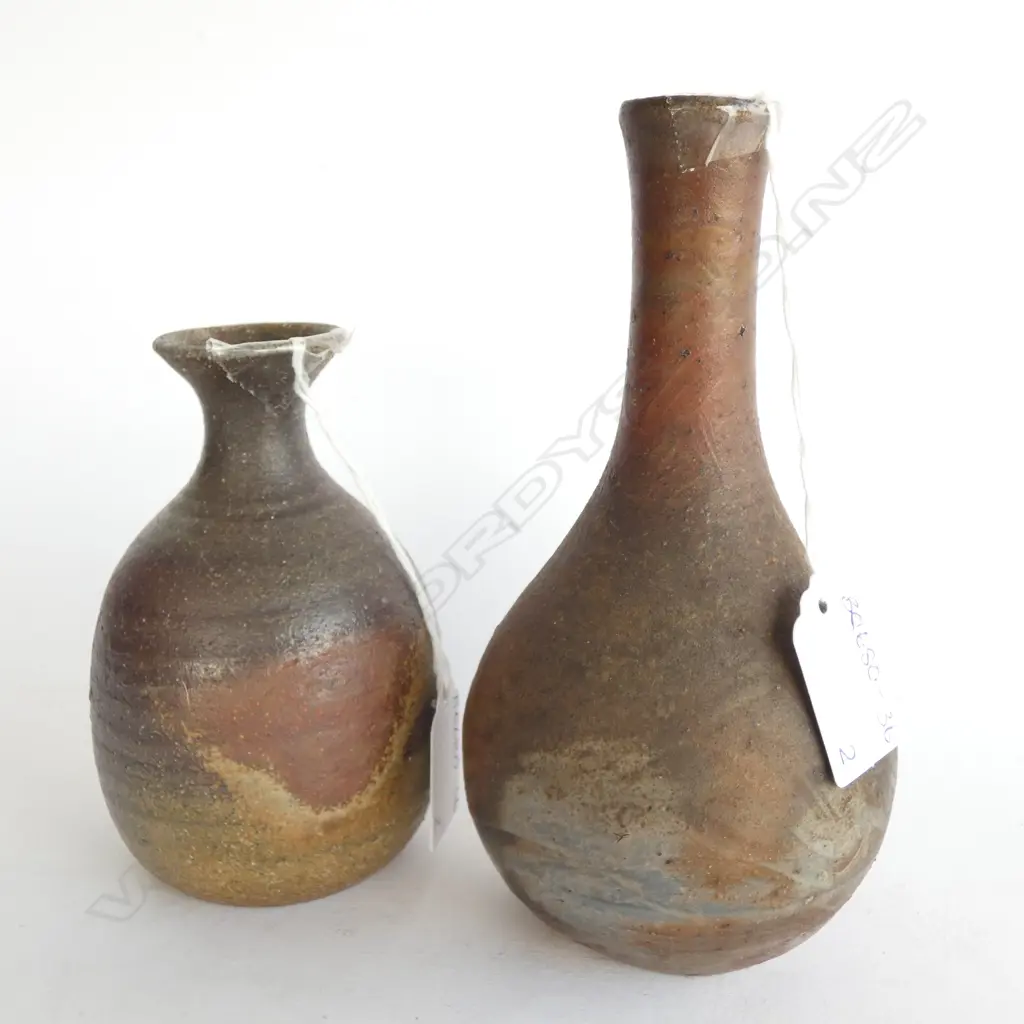 PR BIZEN ANAGAMA POTTERY VASES. TALLEST H. 180MM Image 1++