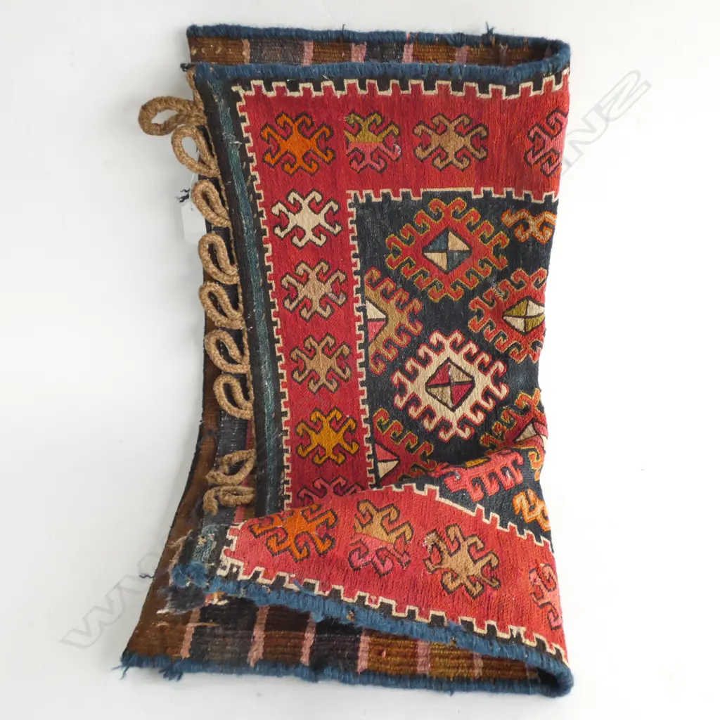 OLD KELIM AZERBAIJAN SUMAK SALT BAG Image 1++
