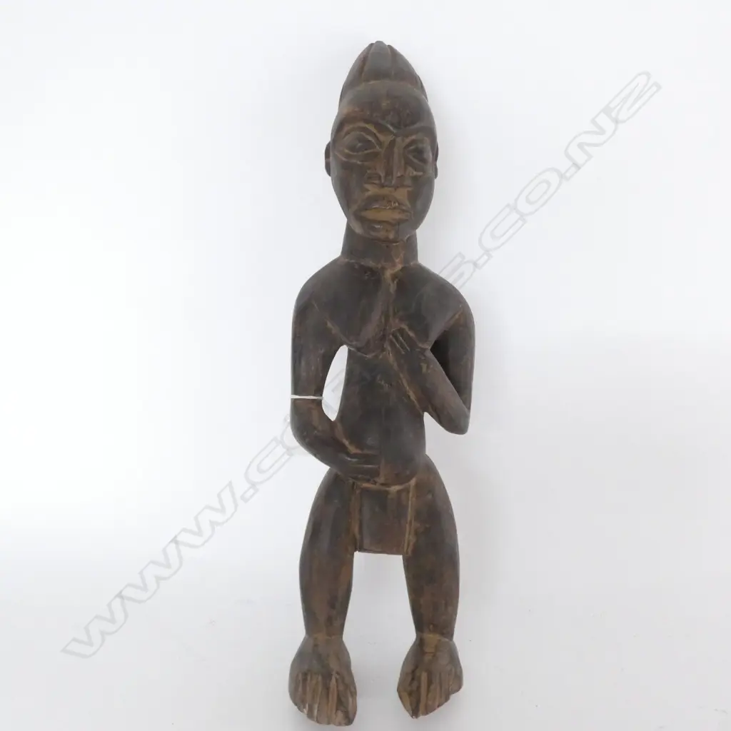CARVED WOODEN TRIBAL FIGURE H. 485MM Image 1++