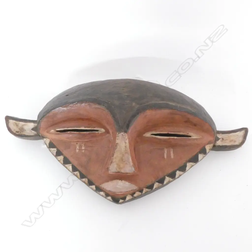 CARVED WOODEN PENDE MASK CONGO W. 415MM Image 1++