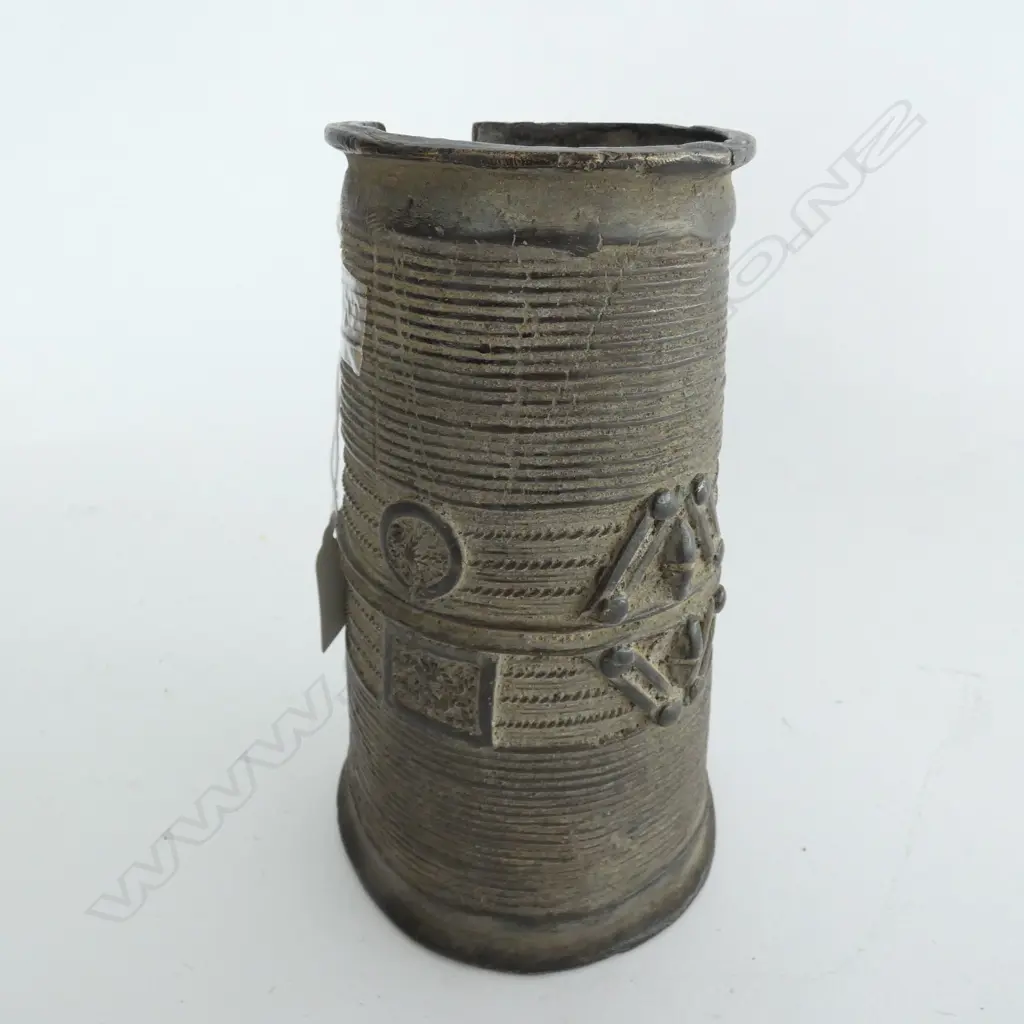 NIGERIAN BRONZE CUFF H. 180MM Image 1++