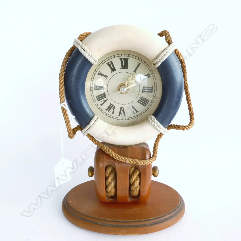 VINTAGE NAUTICAL CLOCK H.255mm Image 1++