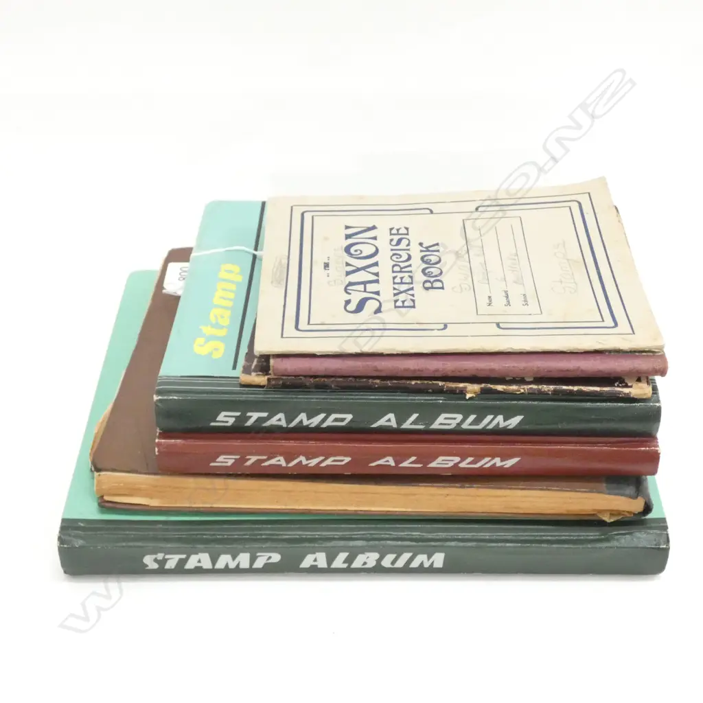 7 VINTAGE STAMP ALBUMS  Image 1++